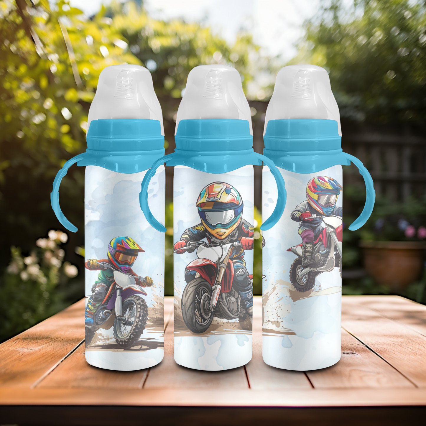 240ml Baby Bottle - Motor Bike