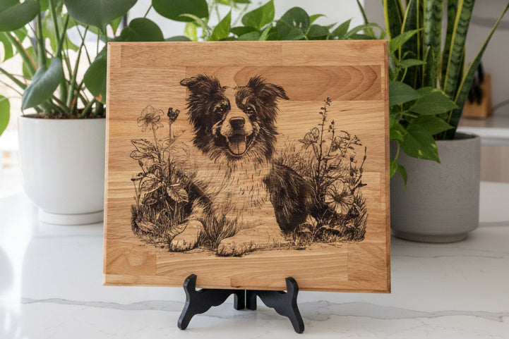 Australian Sheep Dog Chopping Board