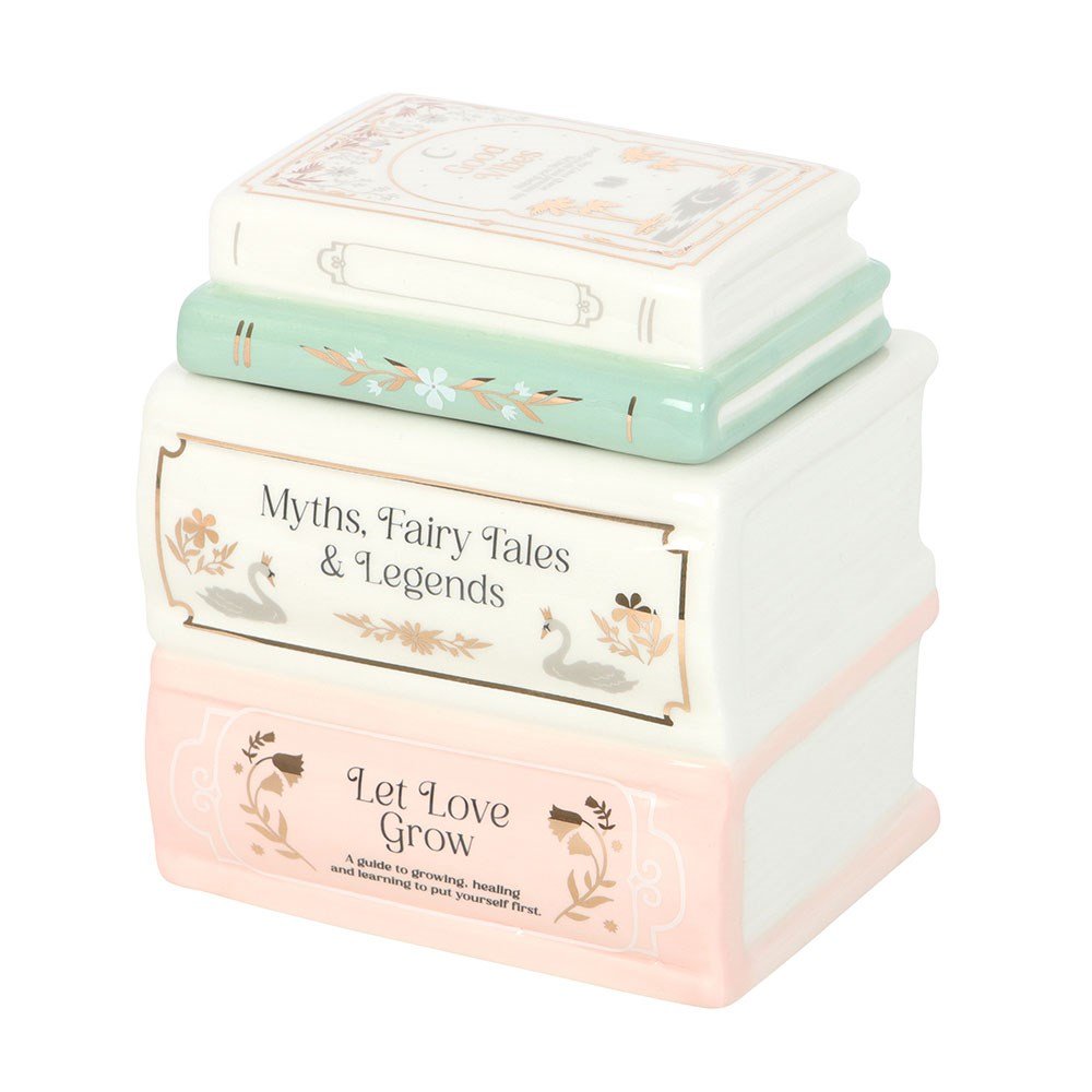 Book Stack Tealight Burner