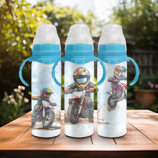 240ml Baby Bottle - Motor Bike