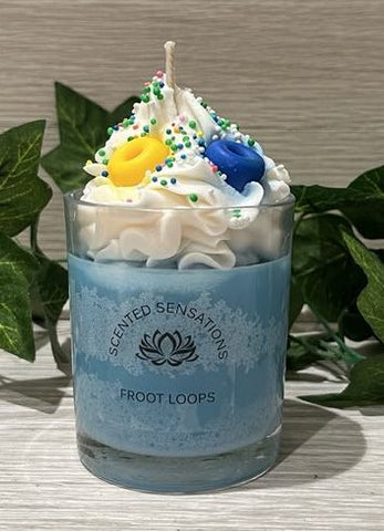 large Froot Loops Parfait Candle