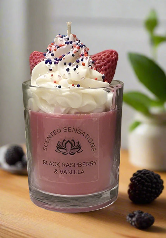 Large Black Raspberry & Vanilla Parfait Candle