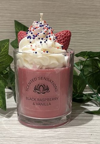large Black Raspberry & Vanilla Parfait Candle