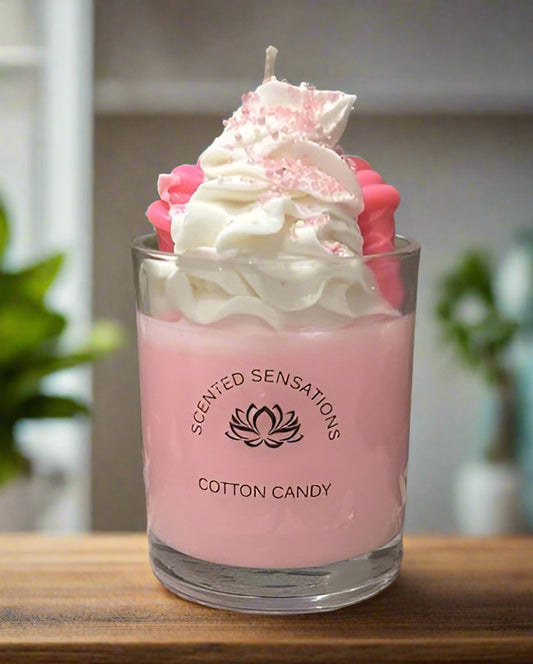 Large Cotton Candy Parfait Candle