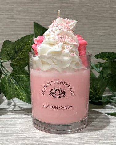 large Cotton Candy Parfait Candle