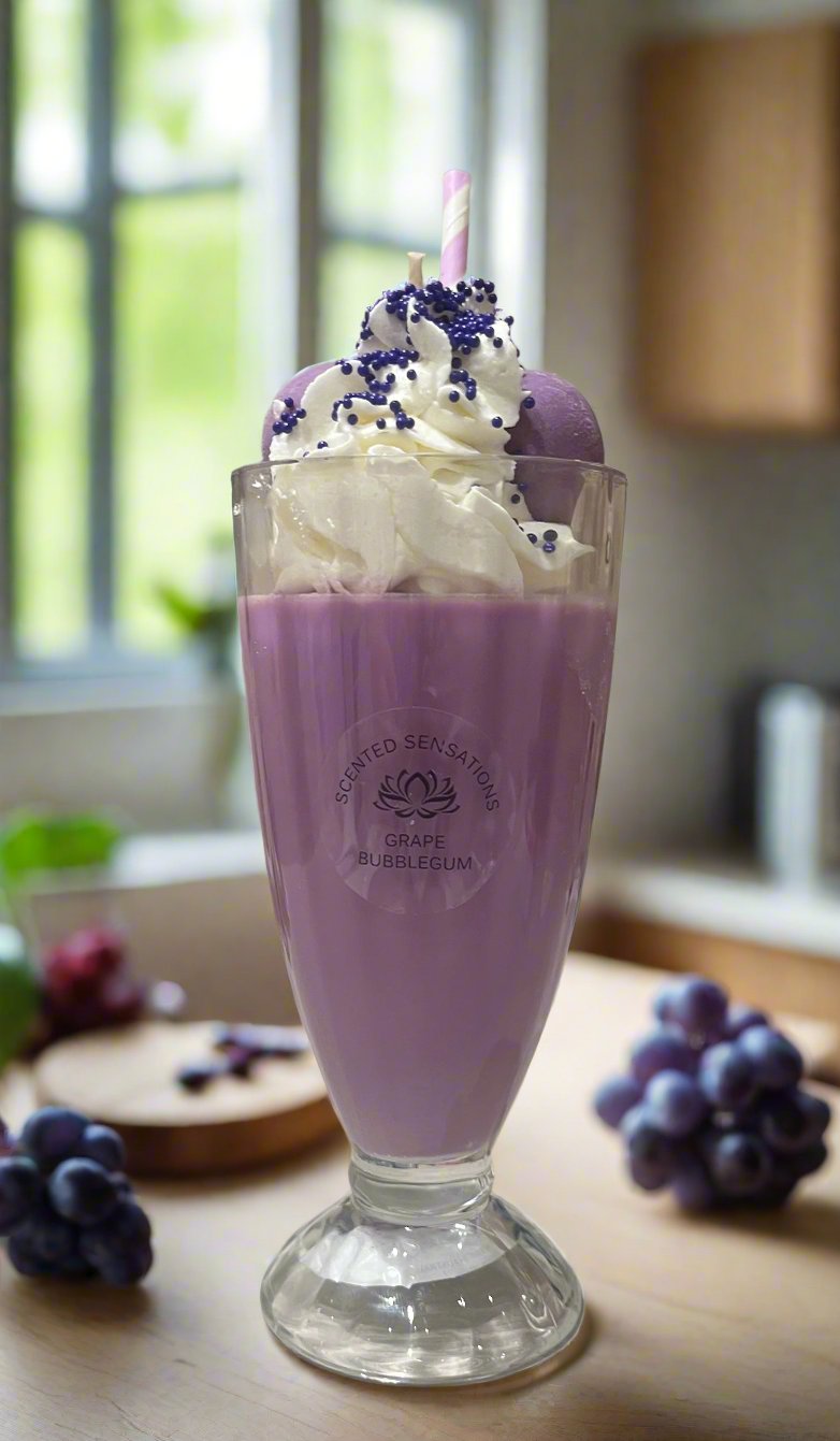 Grape Bubblegum Milkshake Candle