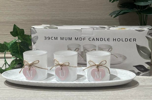 39cm Mum MDF Candle Holder