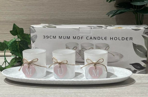 39cm Mum MDF Candle Holder
