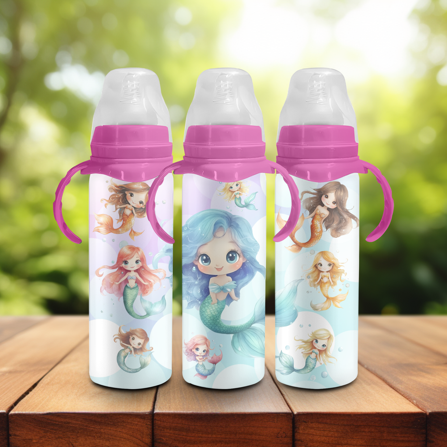 240ml Baby Bottle - Mermaid