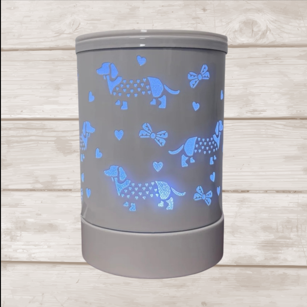 White Dachshund LED Wax Melter