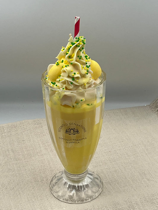 Coconut Pineapple & Vanilla Milkshake Candle