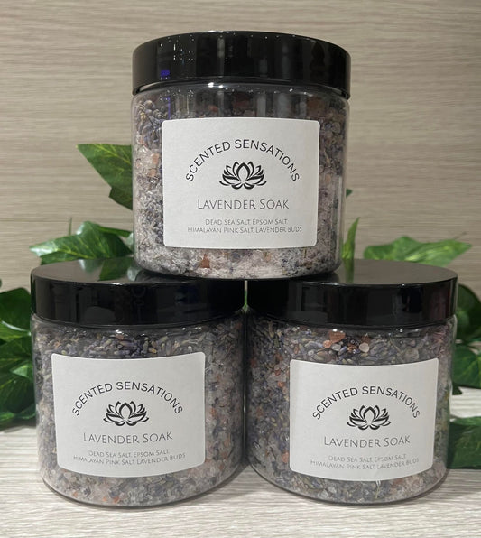 500g Lavender Soak Bath Salts