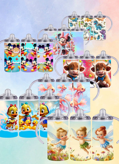 12oz Kids 2 in 1 Sippy Cups