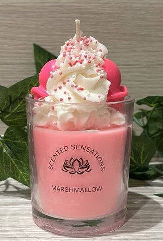 large Marshmallow Parfait Candle