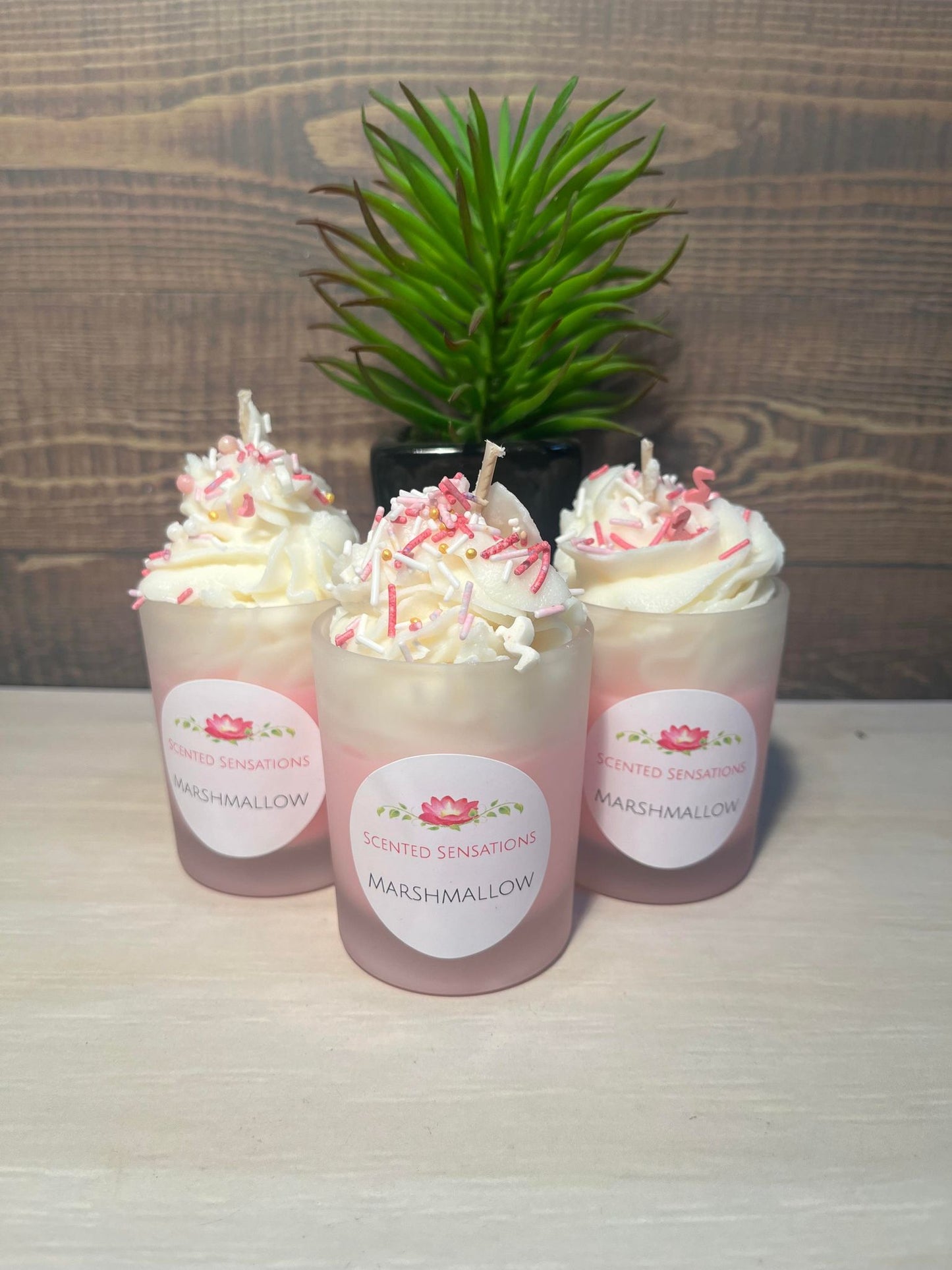 Small Marshmallow Parfait Candle