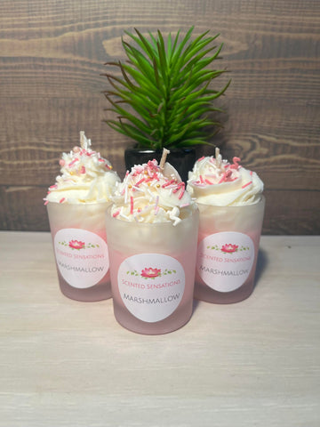 Small Marshmallow Parfait Candle